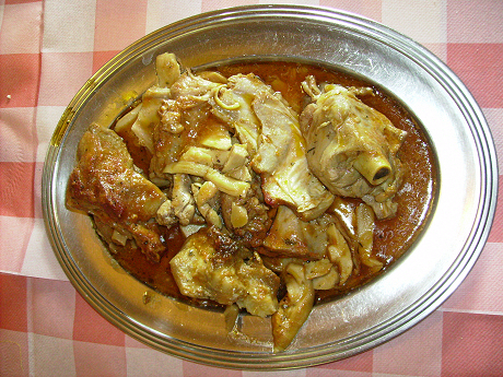 Capretto ai funghi