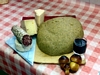 Polenta con formaggi e salame